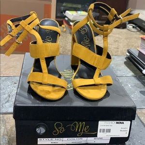 So Me Mustard heels